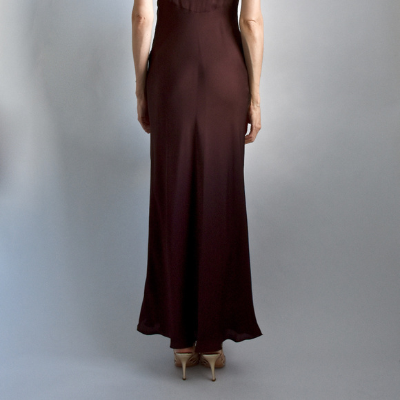*SOLD* GUCCI 100% SILK Spaghetti Minimal Slip Maxi Gown - Picture 6 of 13